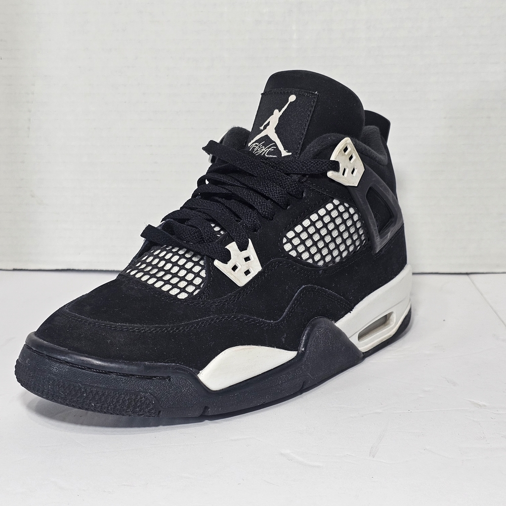 Air Jordan 4 Retro White Thunder (GS) Black/White-Black FQ8213-001 Size 7Y - Picture 1 of 14